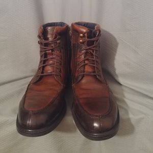 Steve Madden Brown Leather Boots With Side Zipper (Sz. 9)